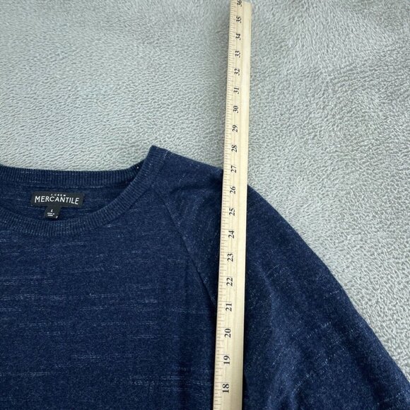 J.Crew Mercantile Mens Navy Blue Lightweight Cotton Pullover Size L 4300 - Picture 6 of 8